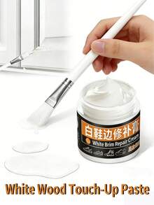 White Wood Filler Repair Kit, Includes Repair Tools - For Scratches And Damaged Areas On Furniture And Flooring, Can Be Sanded, Essential Tool For Woodworking Enthusiasts - Solid State - View 5