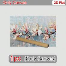 1/5pcs Large Modern Canvas Art, White Magnolia Flower Wall Art, Vintage Botanical Floral Decor, Suitable For Bedroom, Living Room, Bathroom, Gym, Yoga Studio, Home Decoration - Pink - View 12