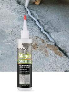 150 ml Bouche-fissures haute capacité, produit d'étanchéité pour réparation de fissures de sol en ciment, matériau d'étanchéité flexible résistant à la chaleur et au froid, imperméable, pour la réparation de fissures dans le béton, l'asphalte, la brique et la pierre. Empêche la croissance, résiste à la corrosion, s'auto-nivelle, sans fissuration. Adhésif universel de réparation de fissures pour la maison et l'extérieur, facile à utiliser, agent de réparation longue durée - A - Voir 4