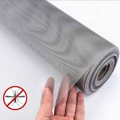 TOOLTRIZ Window Mosquito Screen Mesh, Wide Coverage, Repair Accessories For Screens And Sliding Screen Doors For Patios, Balconies, Gardens, Garden Privacy Screens, Mosquito Nets, Black Fiberglass Mesh, Durable And Visible, Can Be Cut, Washable, Easy To Replace/Install/DIY