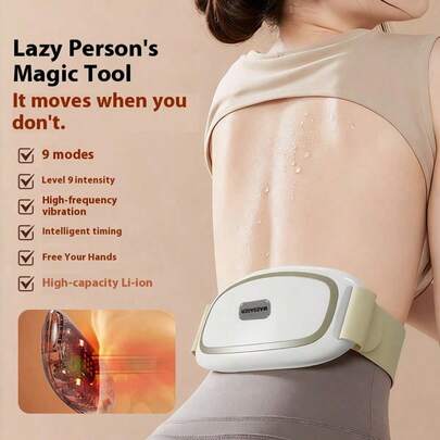 AXH Slouchy Weight Loss Machine, High Frequency Vibration Machine, Abdominal Massage Device, Abdominal Heating, Vibrating Fat Burning Waist Belt