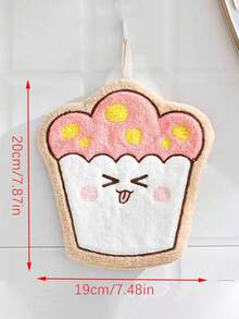 4 buah/1 buah Handuk Tangan Super Penyerap Motif Kartun Makanan Lucu, Handuk Gantung Dekoratif untuk Dapur dan Kamar Mandi, Handuk Piring yang Dipersonalisasi - MultiWarna - View 3