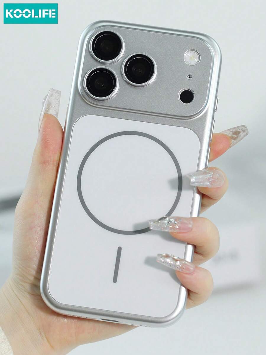 Ốp lưng điện thoại từ tính siêu mỏng, chống sốc, 1 mảnh, bằng nhựa PC mờ, có cửa sổ lớn, nút bấm độc lập, bảo vệ ống kính nâng cao, tương thích với iPhone 17/17 Pro/17 Pro Max - Quà tặng mùa xuân