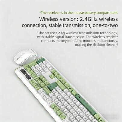 Acer Combo de teclado y ratón de membrana silenciosos para uso de oficina, con tacto mecánico, específico para ordenadores de sobremesa y cómodo para la escritura femenina.