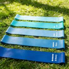 5pcsYoga Fitness Shaping Rehabilitation Exercise Strength Training Resistance Band Set (5-Piece) - Multicolor - View 4