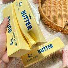 1个慢回弹奶油软捏玩具，柔软可压缩弹性减压奶酪棒，逼真恶作剧玩具，适合成人，理想的节日生日圣诞派对礼物 - 多色 - 查看 8