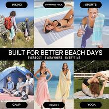 2 Packs Turkish Beach Towels Quick Dry Sand Oversized Bath Pool Swim Towel Large XL Big Blanket Adult Travel Essentials Cruise Accessories Must Haves Vacation Stuff - Mù tạt Nile dày hơn - Xem 10