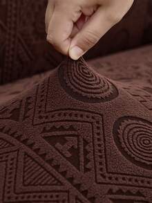 1件装提花弹力沙发套，加厚防滑，适用于客厅、卧室、户外沙发，保护沙发免受宠物污渍侵害，四季通用，适用于L型单人沙发、躺椅以及1/2/3/4人沙发。 - 咖啡棕 - 查看 9