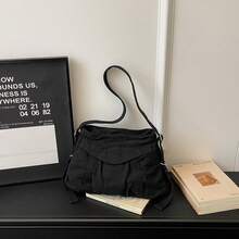 1pc, 31cm*11cm*19cm Mini Solid Color Shoulder Bag, Crossbody Bag, Fashion Shoulder Bag, Casual Crossbody Bag, Work Bag, Suitable For Students, Commuting, Shopping, Gifts - Multicolor - View 14