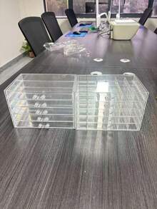 5-Layer Transparent Jewelry Storage Box With 120 Compartments, Earring Storage Box, Acrylic Jewelry Storage Box, Ring Transparent Plastic Transparent Jewelry Display Stand-Very Suitable For Ladies' Earrings, Rings, Necklaces And Bracelets, Cosmetic Storage Boxes, Jewelry Storage Boxes - Multicolor - View 9