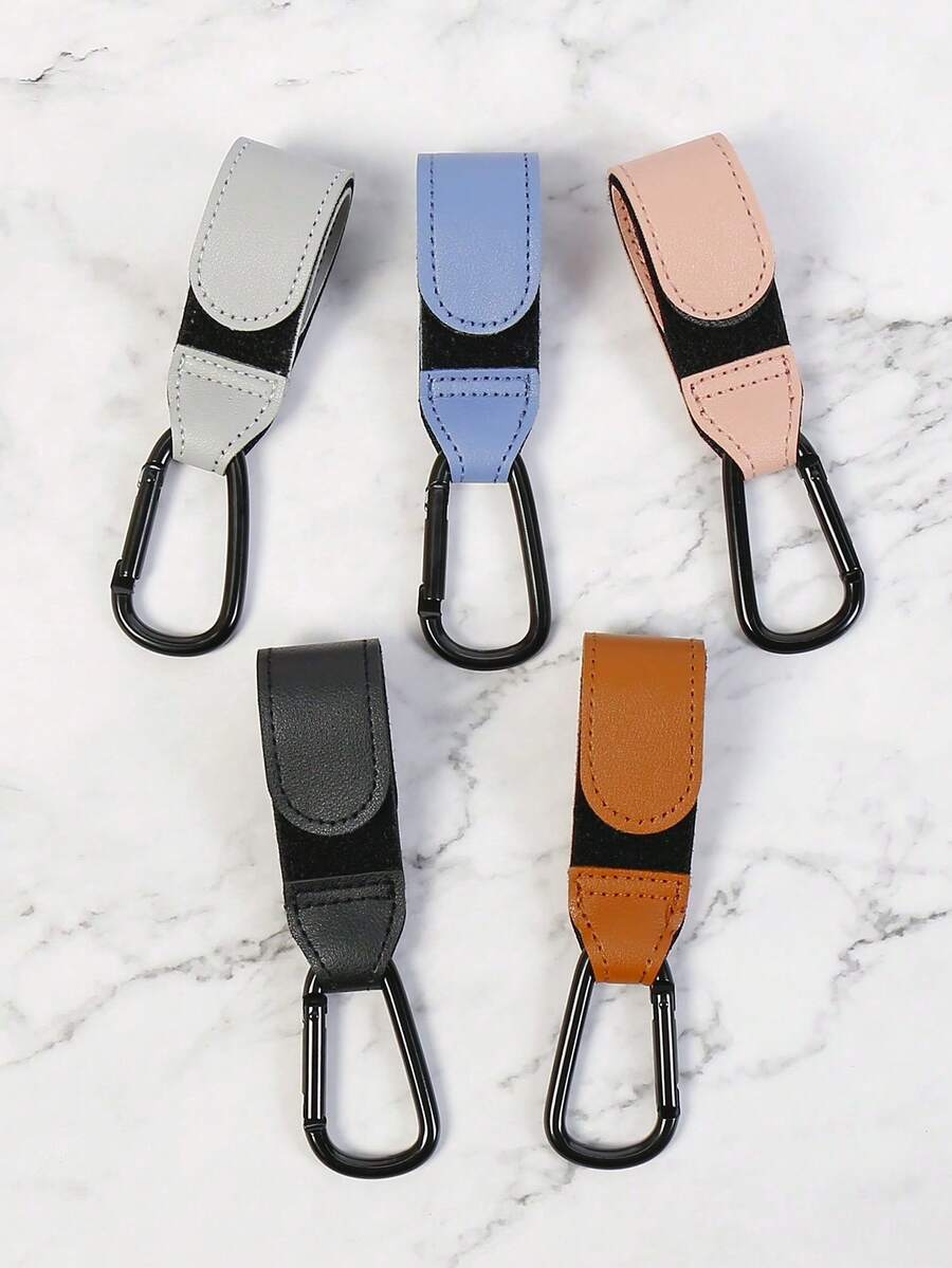 2 móc treo xe đẩy em bé, móc treo túi xe đẩy đa năng, móc treo đồ dùng trên xe hơi, ba lô. - Nhiều màu - Xem 1