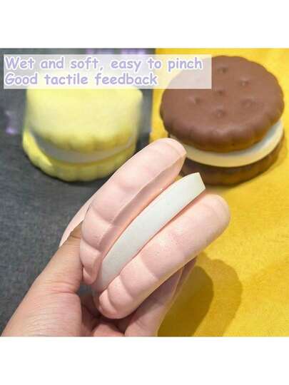 Extra Large Sandwich Cookie Squishy Toy, Sandwich Cookie Macaron Color Squishy Toy, Cute Squishy Slow Rebound Dessert, Realistic And Interesting PU Squishy Toy