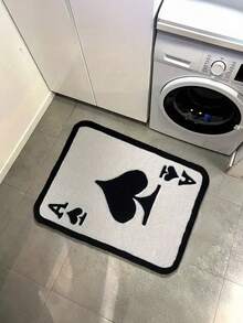 1pc Minimalist Creative Design Rug Made Of Velvet, Plush And Soft, Perfect For The Bedroom, Sofa, Or Bedside, Easy To Maintain For Home Decor Flannel Surface. - a - 查看 8