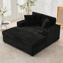 Sofas & Couches - Corduroy - Dark Black - View 3