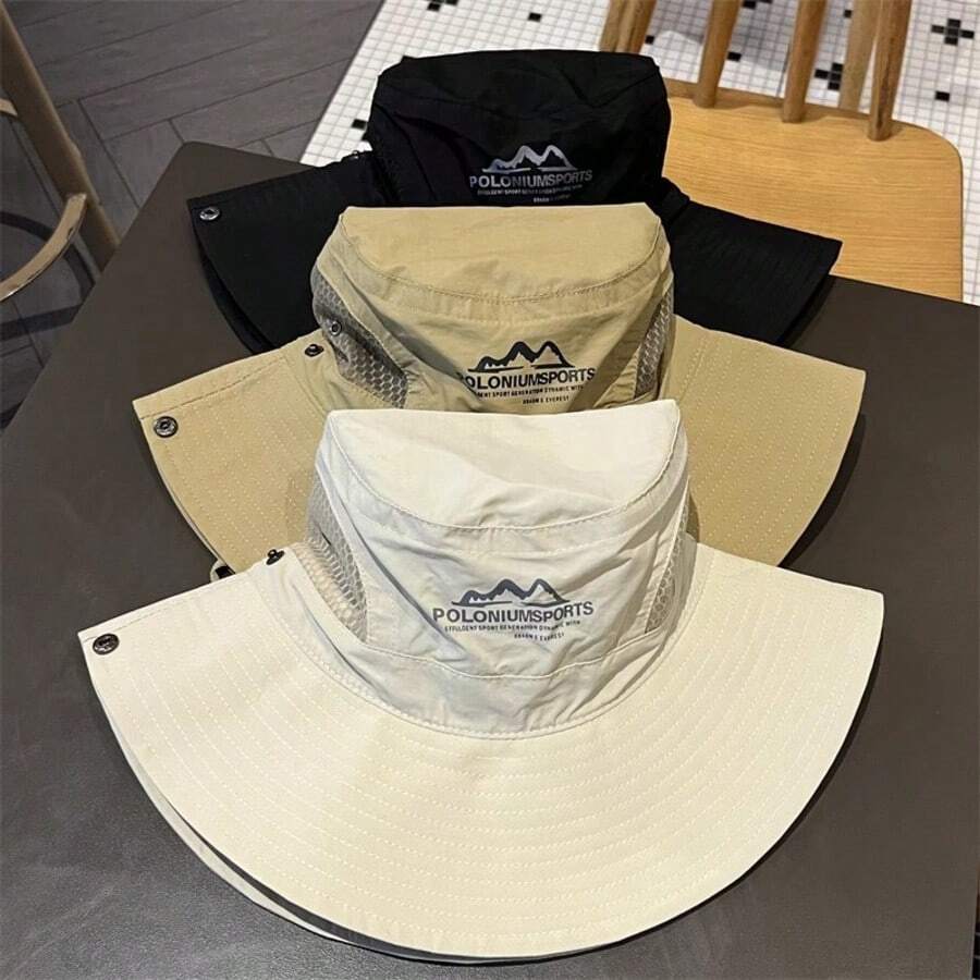 Mũ chống nắng mùa hè trên núi, chống tia UV, mũ unisex thích hợp cho leo núi, cắm trại, câu cá ngoài trời, dùng được cả bốn mùa, mũ cao bồi miền Tây. - Nhiều màu - Xem 1
