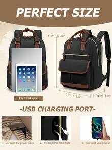 Ba lô nam đựng laptop 15.6 inch, ba lô du lịch, ba lô thời trang nam. - màu đen - Xem 3