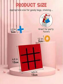 1/3/4/6/8/12 Sets Tic Tac Toe Board Game, Mini Noughts And Crosses, Birthday Party Favors, Classic Toys, Stocking Stuffers, Christmas Gifts With Envelopes, Random Colors, Suitable For Boys, Girls, Holidays, Birthdays, Parties, Christmas, Halloween, Carnival, Adding Color To Life - Multicolor - View 5