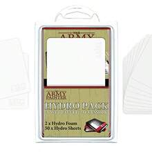 The Army Painter Hydro Pack Paleta de Papel para Pintura acrílica. 50 paletas de Papel húmedo y 2 esponjas de Paleta húmeda para Mantenerse mojadas para Pintura acrílica y Miniatura - Recambio de paleta hmeda - Ver 2