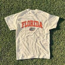 2025 Summer New Short Sleeve Pattern Top ,Vintage Florida State Gators Shirt White New White All Sizes, Shirt Hot   2025New Comfortable Retro Cotton T-Shirt-L91 - 杏色 - 查看 14