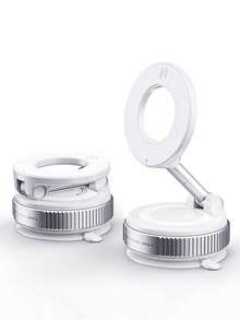 1pc Foldable Suction Cup Rotating Car Phone Holder, Dashboard Navigation, Magsafe Magnetic Desktop Stand - A - View 6