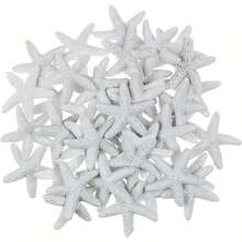 5/8/10/20pcs Mixed Color Resin Starfish & Star Flat Back Gems - 30mm Ocean Life Shaped, For DIY Crafts, Wedding Decor, Nautical Theme Party Supplies, Scrapbooking - Flat Ocean Theme Star Decorations, Suitable For Floral Typography Design - 3cm - View 5