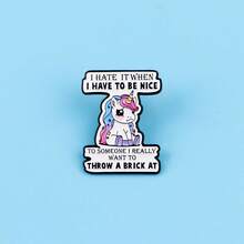 Lapel Enamel Pins And Brooches Badge Pins For Backpacks Bags Backpack Cool Decoration Friend For Gifts - Multicolor - View 6