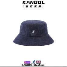 [New Flat Top] Blue Rabbit Fur Fisherman's Hat