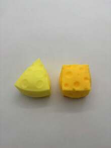 2块挤压奶酪 - 超大柔软可捏奶酪块 | 恶搞礼物，成人新奇玩具 | 4.25英寸巨型减压球 | 成人感官解压玩具 - 阳光娱乐 - 彩色 - 查看 15