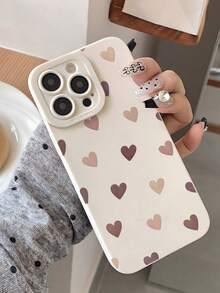 Ốp lưng điện thoại dày dặn, chống sốc, hình trái tim, màu be tối giản, in họa tiết, tương thích với iPhone 17, 17 Pro, 17 Pro Max, 16 Pro, 16 Pro, 15, XR, 7, 8, 15 Pro Max, 12 Pro Max, 13 Pro Max, 14 Pro Max, 13, 14, 11, 12P, 14, P11, P12, XS, XR, 7/8P, 7/8 Plus, A13 4G, A22, A21S, A51 4G, A52, S22 Ultra, A33 5G, A34, A35, 10, Note 11 4G, 11 Lite, A53, TPU A14, A23, S23 Ultra, S24, A14, A15, S23, A73, Ốp điện thoại - Nhiều màu - Xem 8