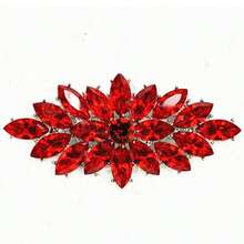 1pc Silver-Plated Alloy Rhinestone Horse Eye Shaped Crystal Brooch, Suitable For Women On Halloween And Christmas - Multicolor - View 22