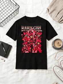 Alastor Baby Girl Meme Shirt  Character Fanmerch Animated Series - màu đen - Xem 6