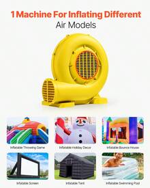 Soplador de castillo inflable de 0,9 y 1 HP, 750 W, para castillo inflable comercial - 0,9 y 1 HP, 750 W - Ver 3