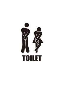 Biển báo nhà vệ sinh 2D ngộ nghĩnh - Chỉ dẫn nhà vệ sinh nam và nữ - Trang trí cửa nhà vệ sinh nam và nữ, phù hợp cho nhà hàng, quán ăn, khách sạn, quán cà phê và các địa điểm khác. - Nhiều màu - Xem 10