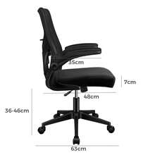 ALFORDSON Mesh Office Chair Executive Tilt Fabric Computer Seat Racing Work - 黑色 - 查看 10