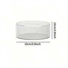 1 giá đỡ bánh bằng acrylic trong suốt, giá trưng bày hình trụ xếp chồng lên nhau, thích hợp cho đám cưới, tiệc sinh nhật, trưng bày món tráng miệng, giá đỡ bánh nhiều tầng và bánh cupcake có thể tái sử dụng. - Trong sáng - Xem 2