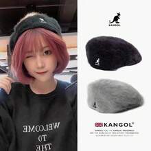 Kangol Kangaroo Angora Rabbit Fur Artistic English-Style  Combination 504 Beret Artist Hat Autumn-Winter T4US - 紅色兔毛貝雷帽 - 查看 1