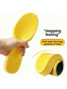 Latex Insoles, Super Soft, High Elasticity, Shock-Absorbing, Sweat-Absorbing, Breathable, Comfortable, Thick Sole, Full Insole. Suitable For Running And Long-Time Standing, Shock-Absorbing Insoles, Casual Shoes - Multicolor - View 5
