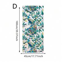 1pc Floral Dragonfly Sunlight Glare Static Cling Sticker, Reusable Self-Adhesive Glass Decal For Living Room, Bedroom, Bathroom Decoration, No Residue Easy Installation, Stained Glass Effect - Floral Window Stickers - View 13