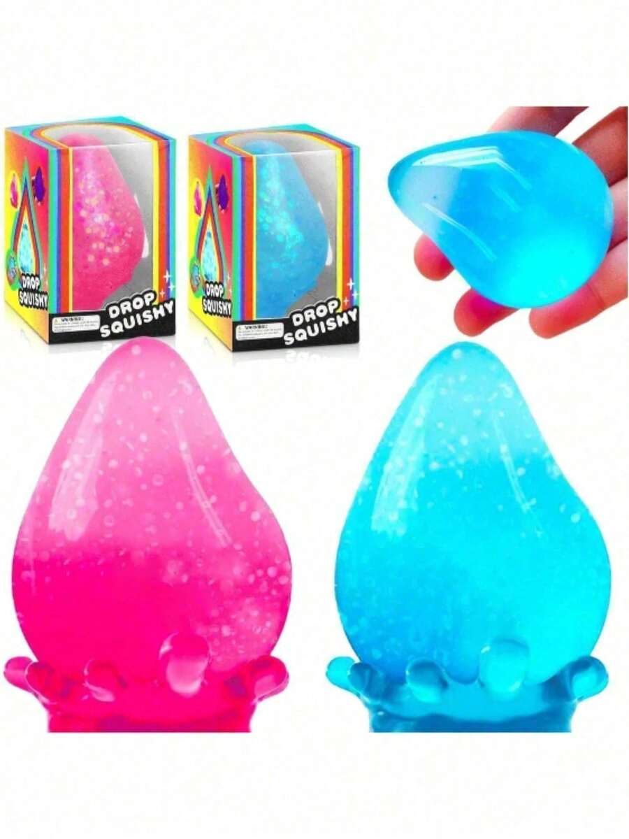 Nee Doh Dreamy Water Drop Swirl Cube Squishy Toy, Malt Sugar Slow ...