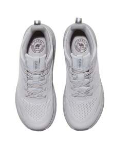 CAMEL CROWN Zapatillas de running con amortiguación para hombres, zapatillas deportivas transpirables y multifuncionales, de suela blanda y ultraligera con amortiguación de impactos - Una vez gris - Ver 9