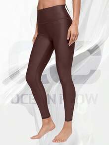7/8 High-Waist Airlift Legging - Brownstone - View 1