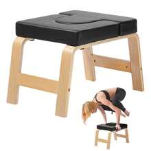 Yoga Headstand Bench Inversion Chair Exercise Workout Fitness Training - Black - View 7