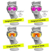 Men's Sporty Oversized Wrap Around One Piece Lens , Y2K  Streetwear Black Frame Gold Detail Outdoor Cycling Running Lightweight Eyewear - 高清偏光 - 黑屏 - 查看 5