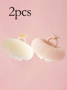 4pcs Bath Sponge Set - Multi-Functional Bath Sponge And Brush, Suitable For High-End Ladies, Bath Sponge And Brush Set With Magnetic Bathroom Hanging Rack - Multicolor - View 14