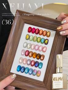 XEIJAYI 15ML Cat Eye Nail Polish Gel Soak Off Nail Magnetic Gel Polish Nail Art DlY For Salon At Home - 彩色 - 查看 6