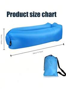 Outdoor Inflatable Slouchy Sofa Bag Portable Inflatable Sofa Lounger Waterproof And Leak-Proof Beach Chair Lightweight Easy To Clean Self-Inflating Slouchy Sofa/Air Bed Suitable For Camping Travel Swimming Pool And Beach Parties Camping Essentials - Multicolor - View 9