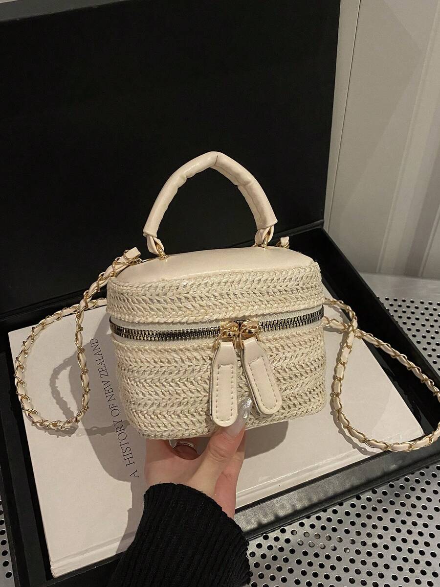 Lightweight Mini Chain Bag Quilted Handbag Bucket Bag Suitable For Girls College Students And Office Workers