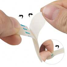 10片眉毛纹身贴纸，逼真肤色印刷眉线练习贴，永久硅胶纹身训练工具 - 彩色 - 查看 5