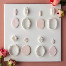 几何系列软陶耳环模具，多面体陶土首饰吊坠切割模具，DIY手工工具，家用 - YT0802 - 查看 4