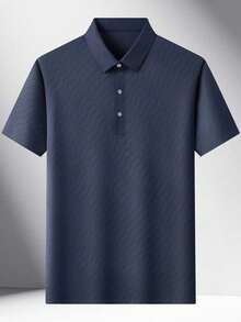 Pro Man Wardrobe 轻盈透气男士 Polo 衫，适合高尔夫、正式场合和通勤穿着。 - 藏蓝色 - 查看 4